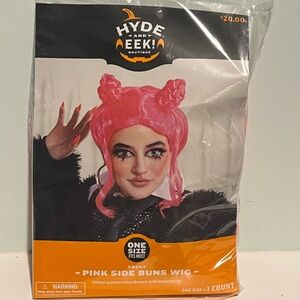 Hyde & EEK! Boutique Pink Double Bun Wig